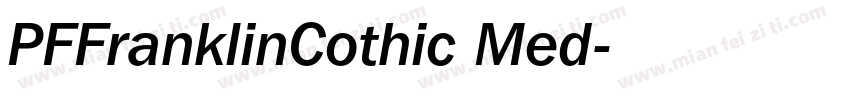 PFFranklinCothic Med字体转换
